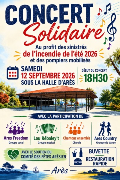 Concert Solidaire pour les sinistrés des incendies